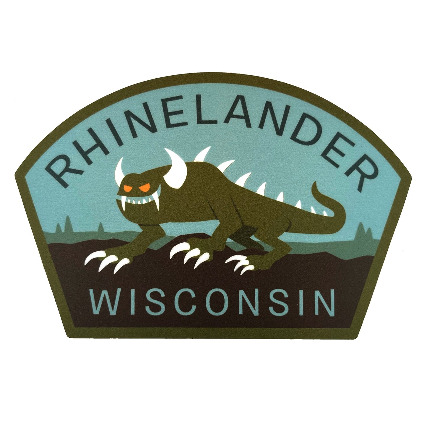 Rhinelander, Wisconsin Travel Sticker