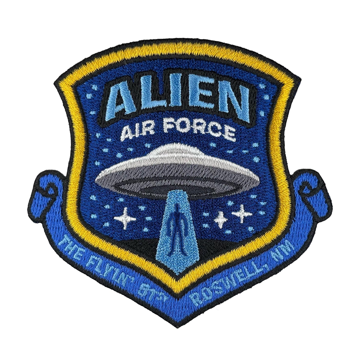 Alien Air Force UFO Roswell military embroidered morale patch by Monsterologist