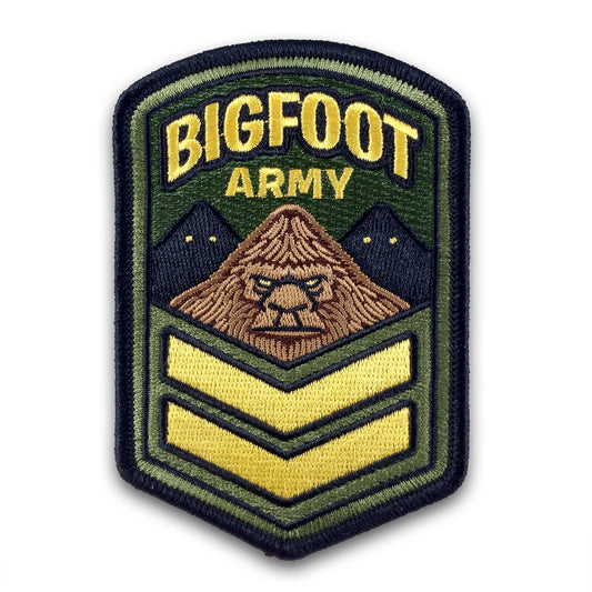 Bigfoot Army military embroidered morale patch by Monsterologist
