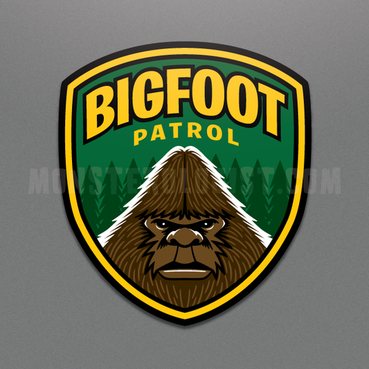 Bigfoot Patrol window cling
