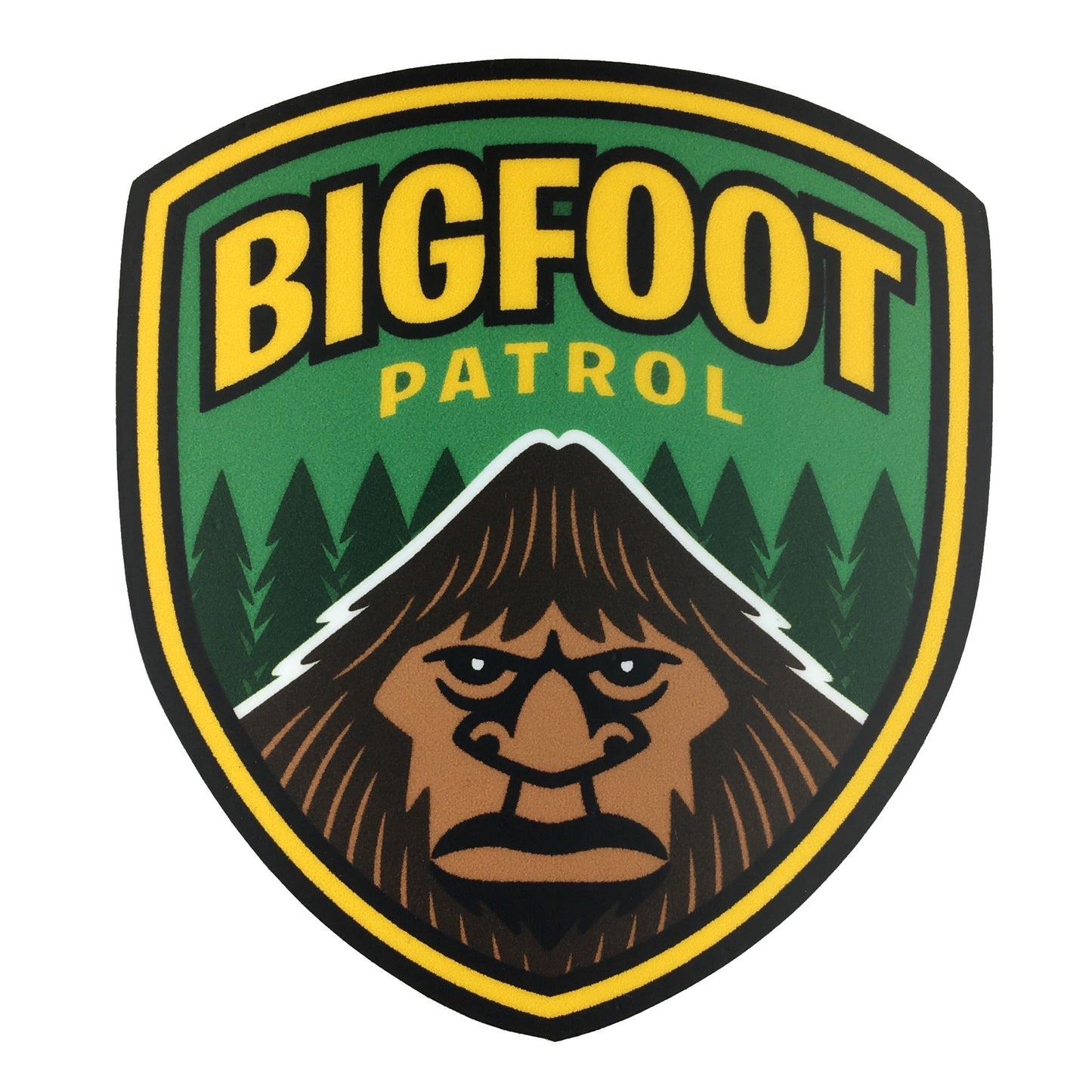 Bigfoot Patrol Shield Park Ranger Sticker