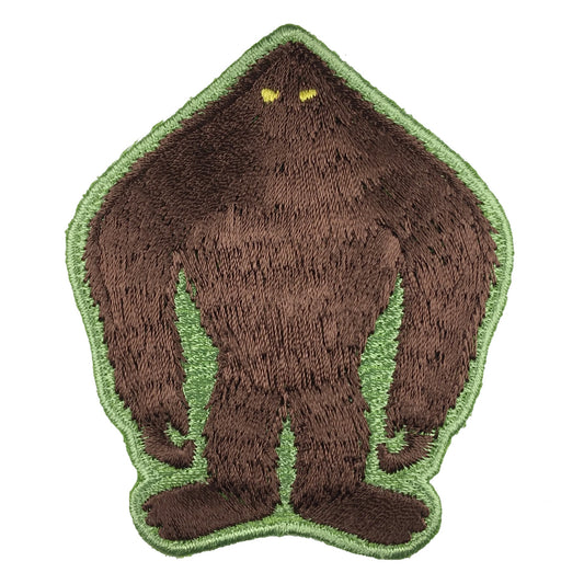 Bigfoot silhouette Cryptid embroidered patch