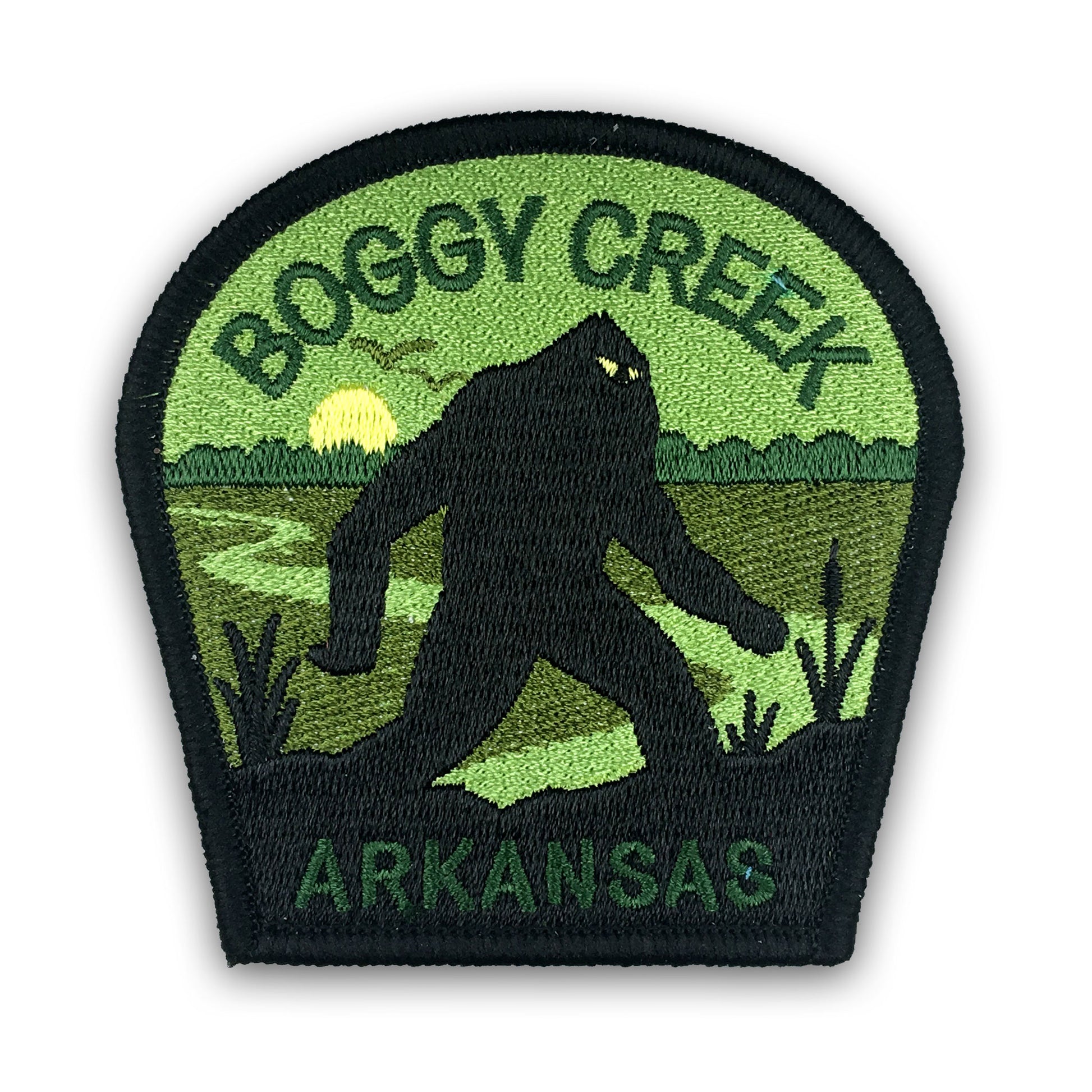 Boggy Creek Arkansas (Fouke Monster) travel patch by Monsterologist