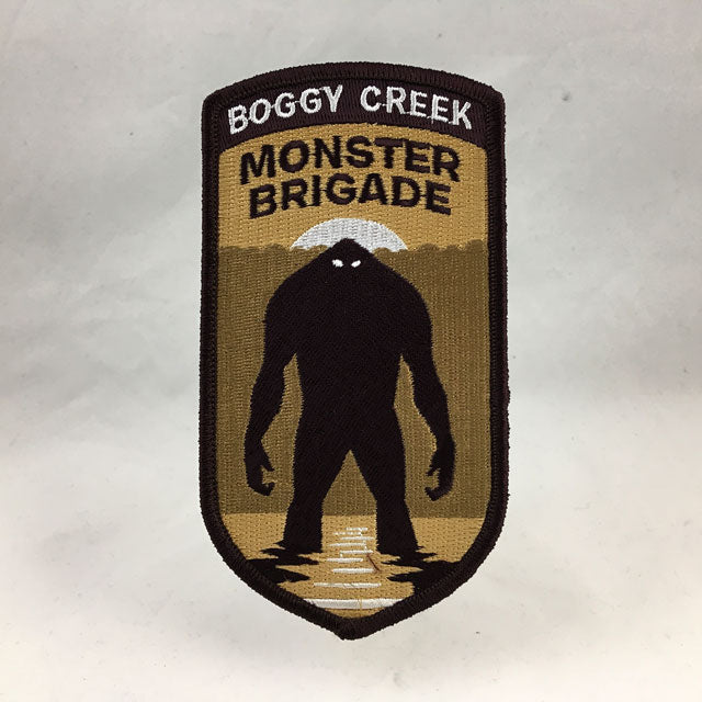 Boggy Creek Monster Brigade legend cryptozoology military themed embroidered morale patch | Monsterologist