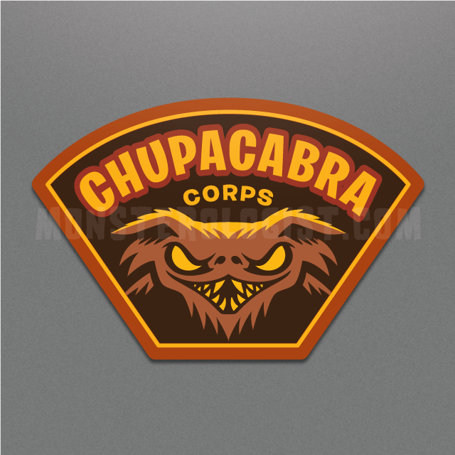 Chupacabra Corps military insignia sticker by Monsterologist