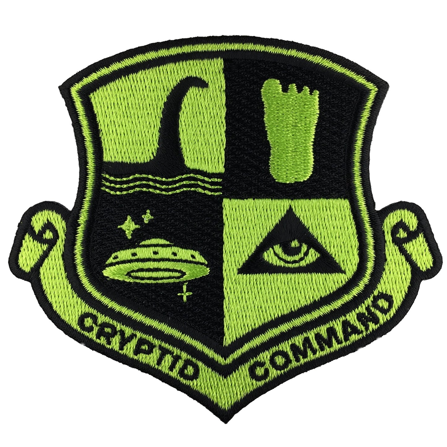 Cryptid Command Bigfoot Nessie UFO Illuminati military embroidered morale patch | Monsterologist