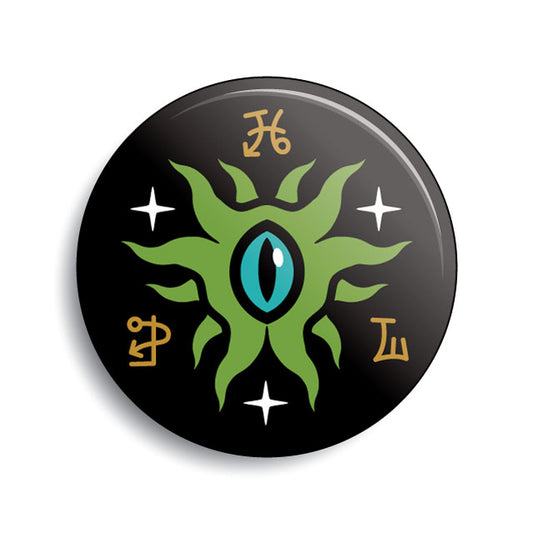 Eye Of Shoggoth Lovecraft pin-back button by Monsterologist.