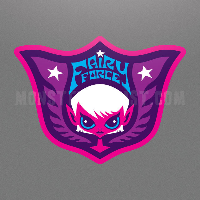 Fairy Force military shield sticker by Monsterologist