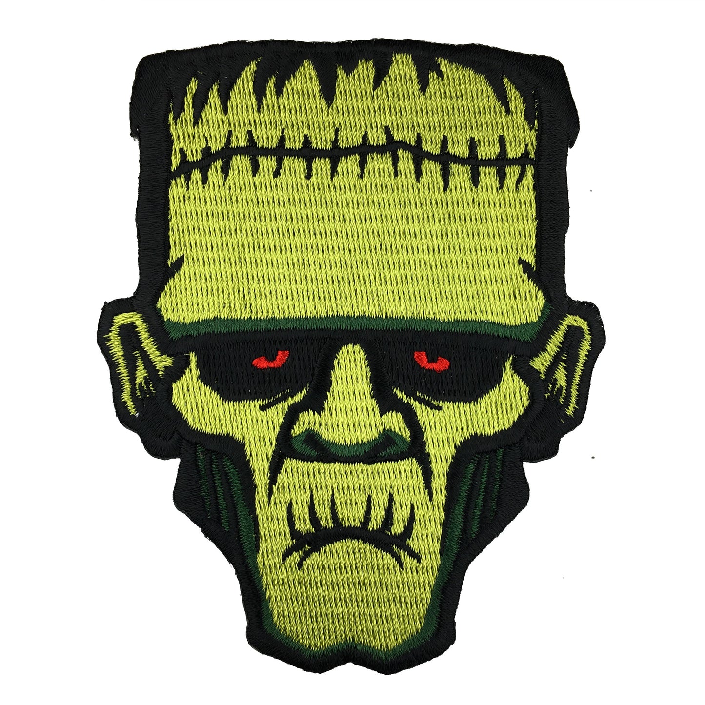 Frankenstein's Monster horror monster head embroidered patch by Monsterologist