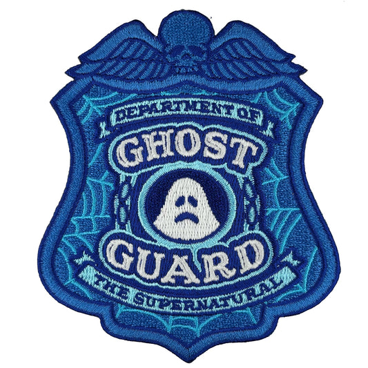 Ghost Guard police badge embroidered morale patch | skull | glow-in-the-dark | Monsterologist