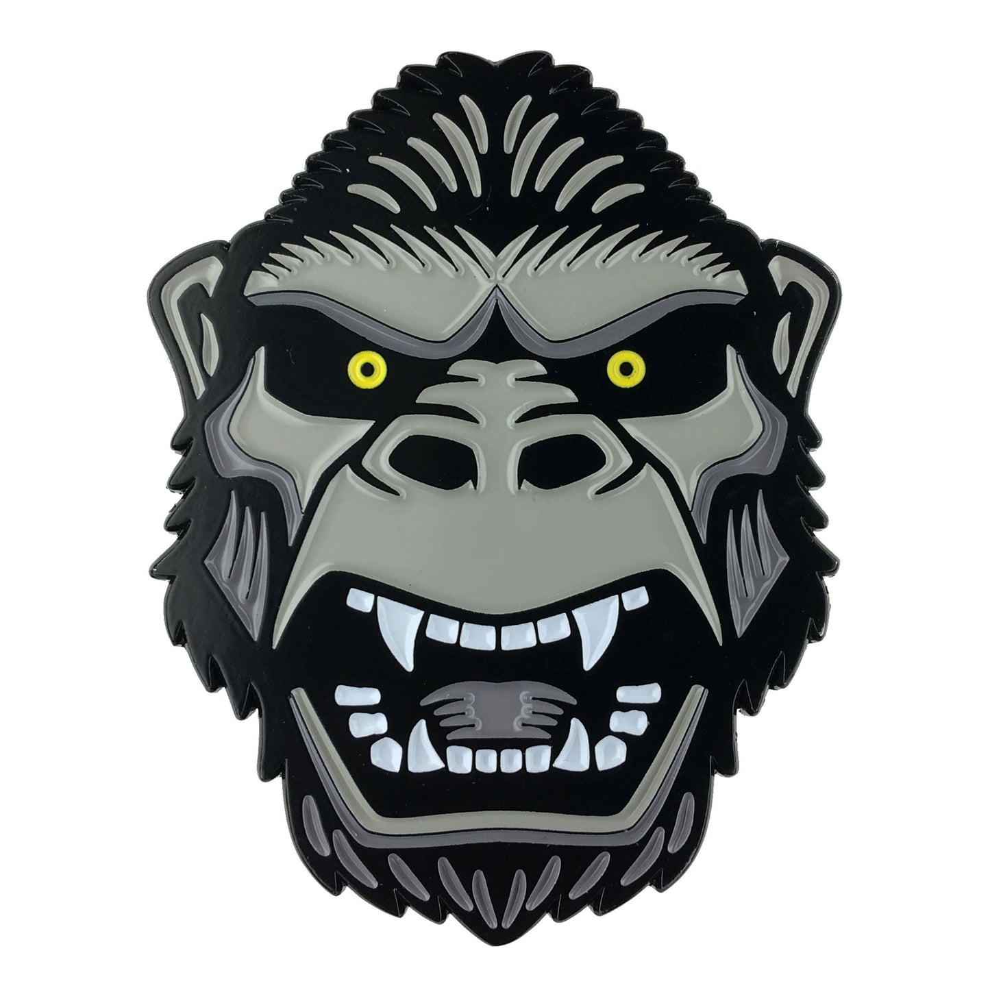 King Kong gorilla horror monster head enamel pin by Monsterologist