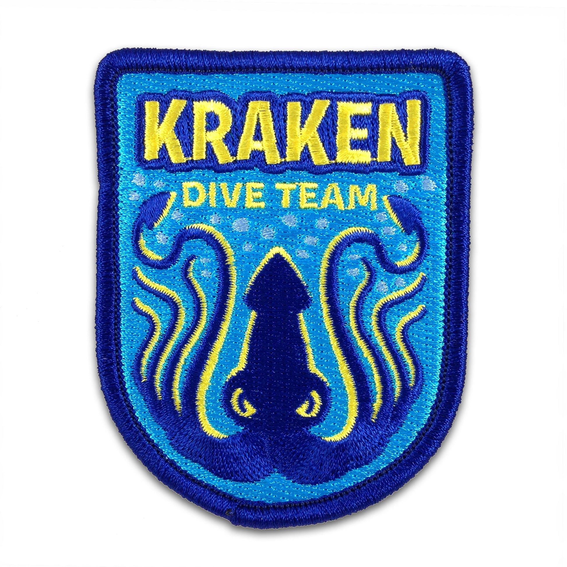 Kraken Dive Team cryptozoology military embroidered morale patch by Monsterologist