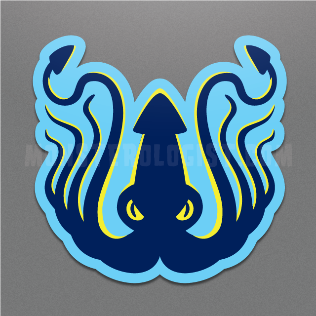 Kraken sea creature cryptozoology sticker by Monsterologist