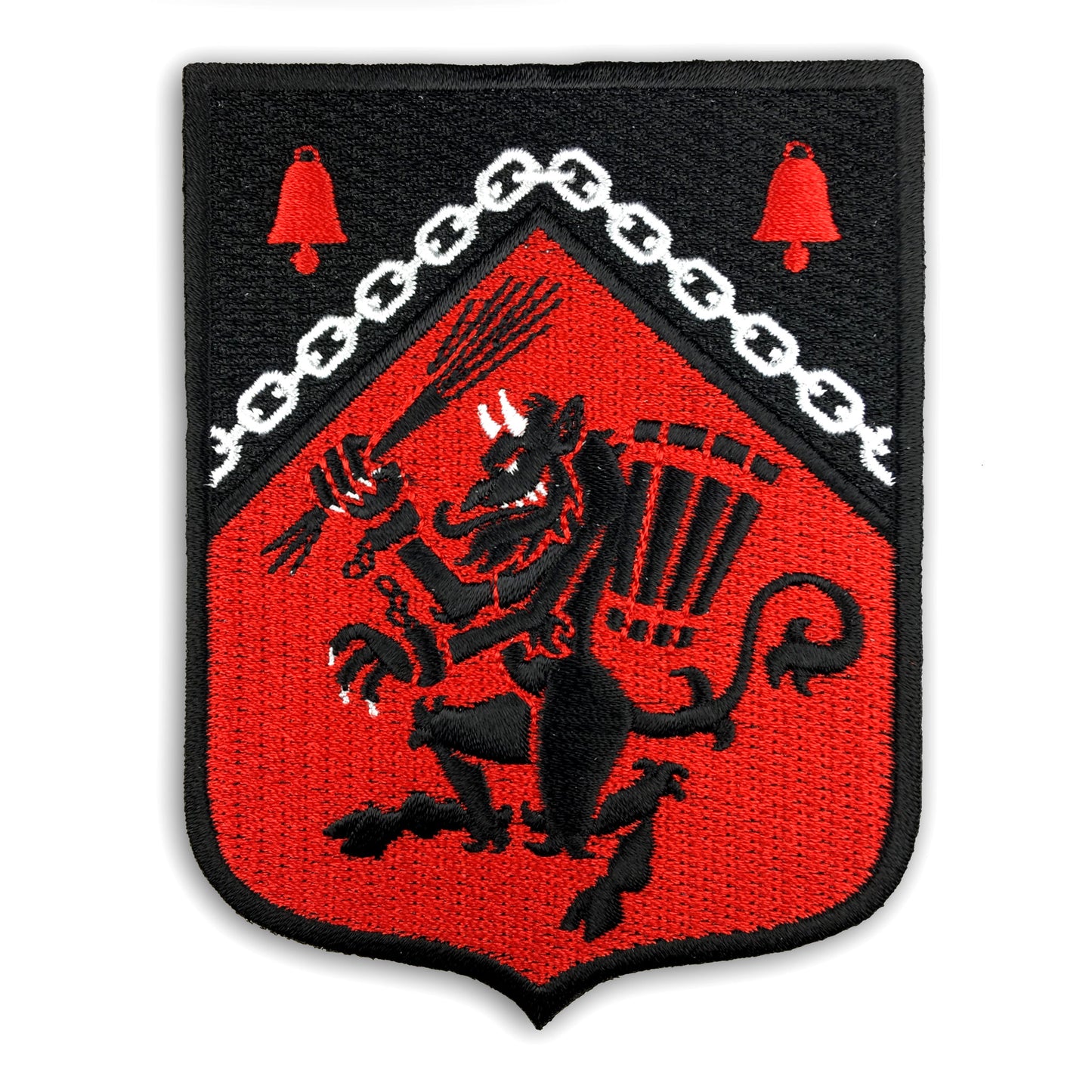 Krampus Rampant heraldic embroidered patch by Monsterologist