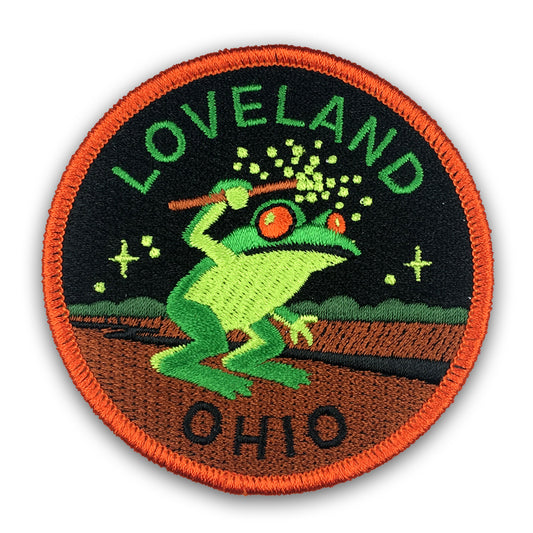 Loveland, Ohio Frogman Travel Patch by Monsterologist