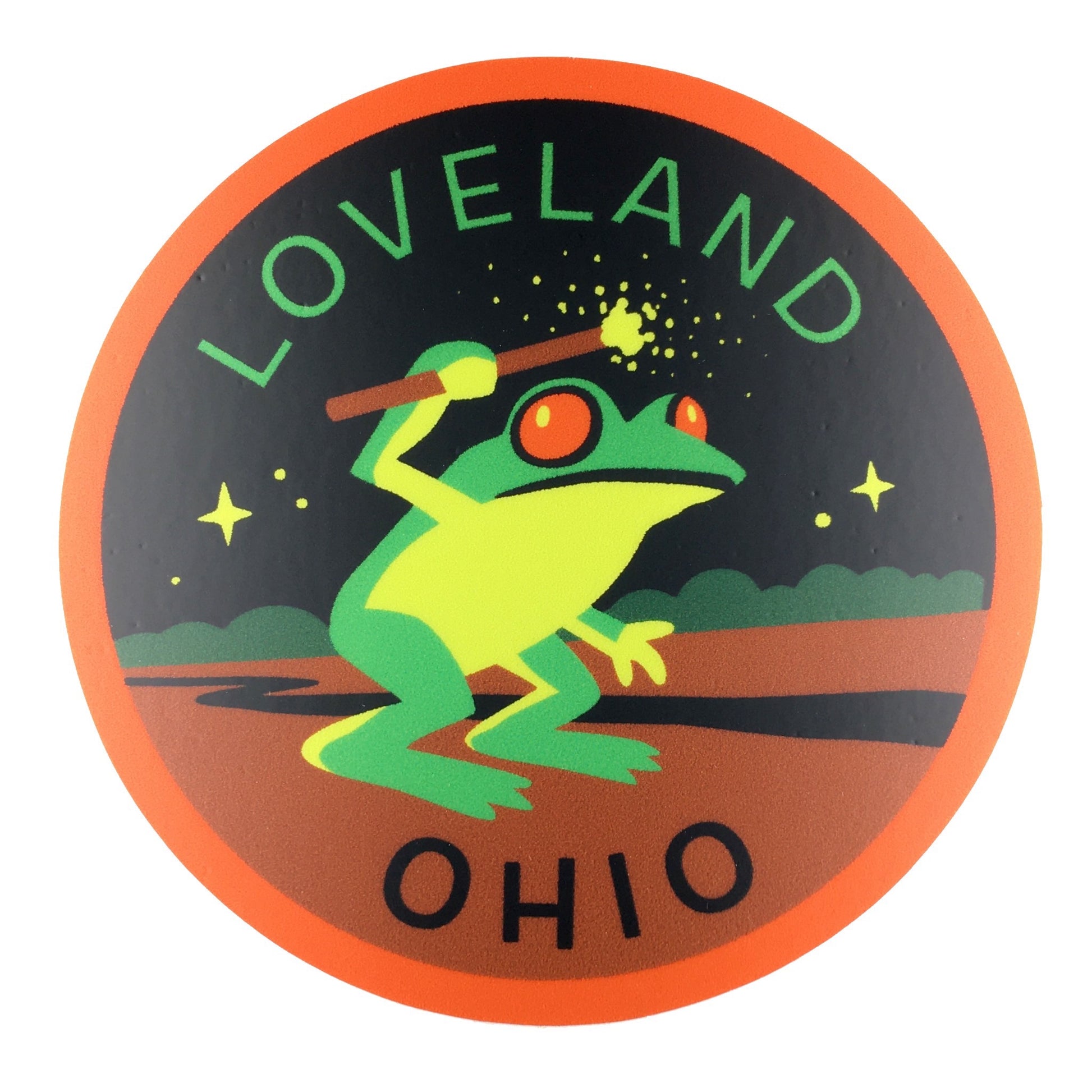 Loveland, Ohio Frogman travel patch by Monsterologist