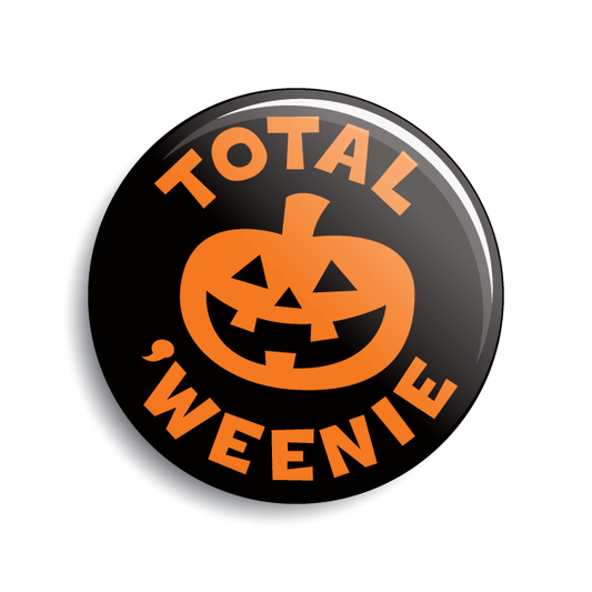 Total Weenie Halloween pumpkin jack-o-lantern button