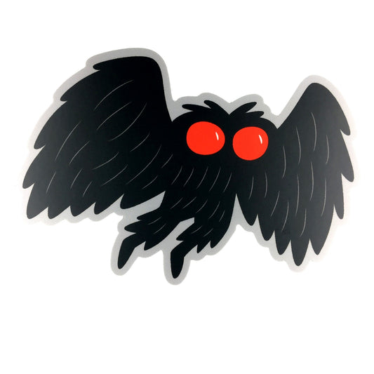 Mothman Folklore Monstre Créature Papillon Nom Humain Logo Mothman Folklore Monstre Créature Papillon Nom Humain Logo