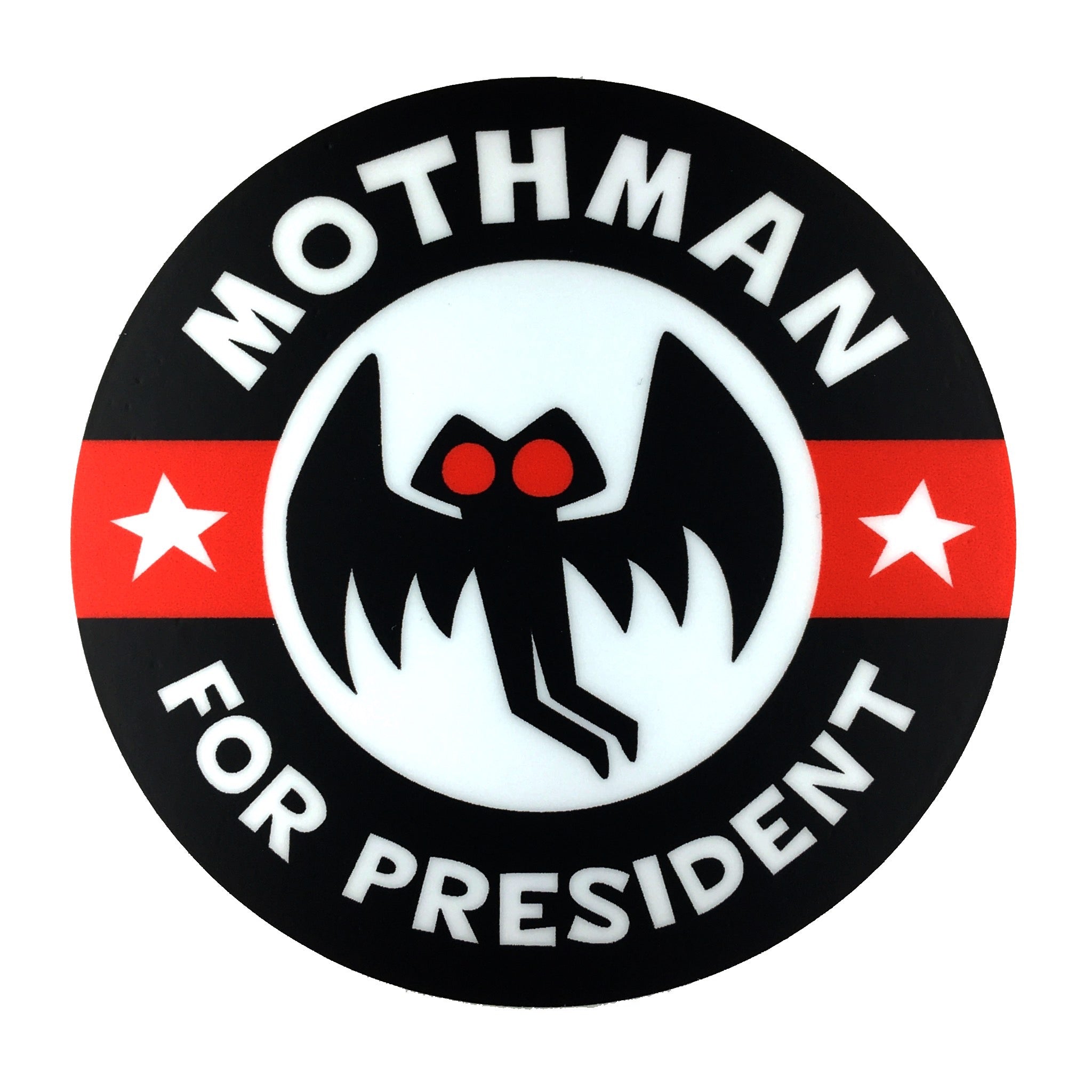 President Moth Mothman For President sticker | funny political campaign decal ...
