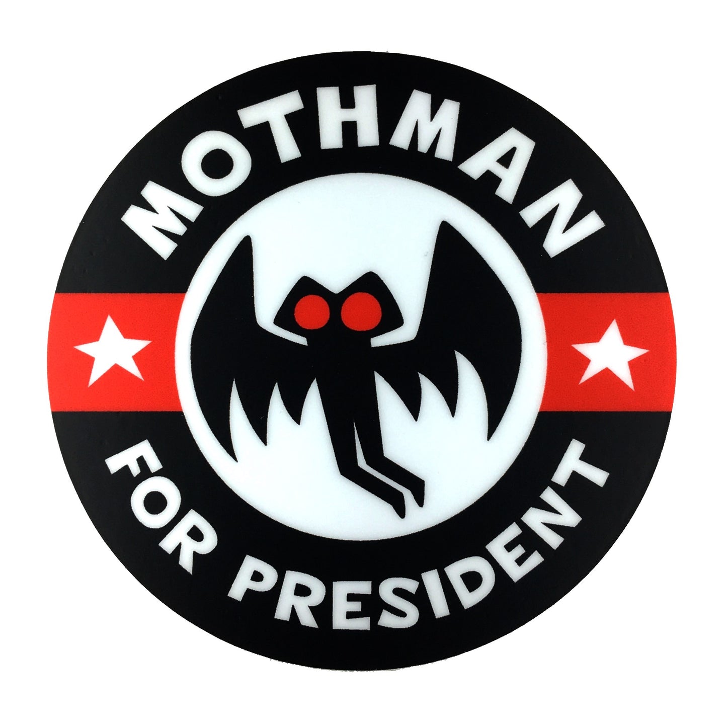Mothman For President sticker | funny election campaign political decal