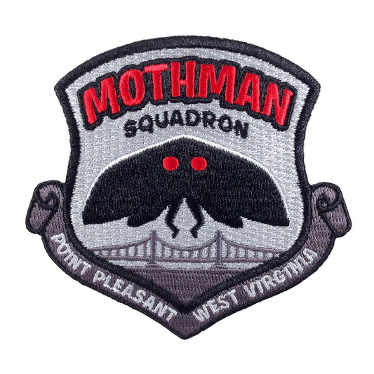 Mothman Squadron cryptozoology military embroidered morale patch by Monsterologist