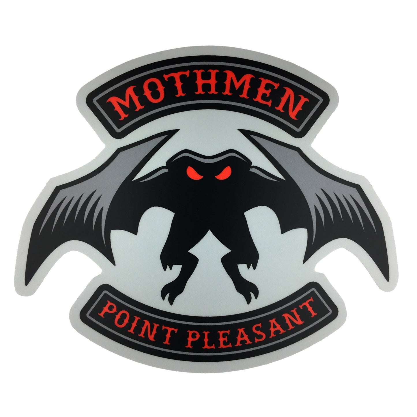 Mothmen motorcycle club biker sticker