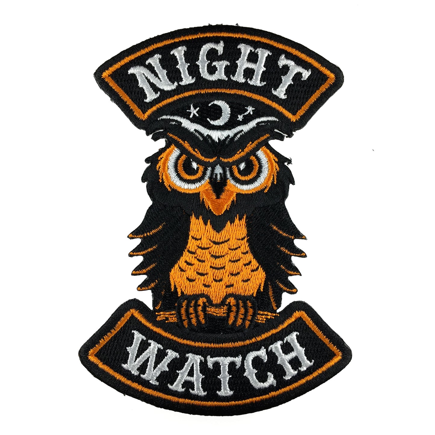 Night Watch owl Halloween embroidered patch motorcycle biker | Monsterologist