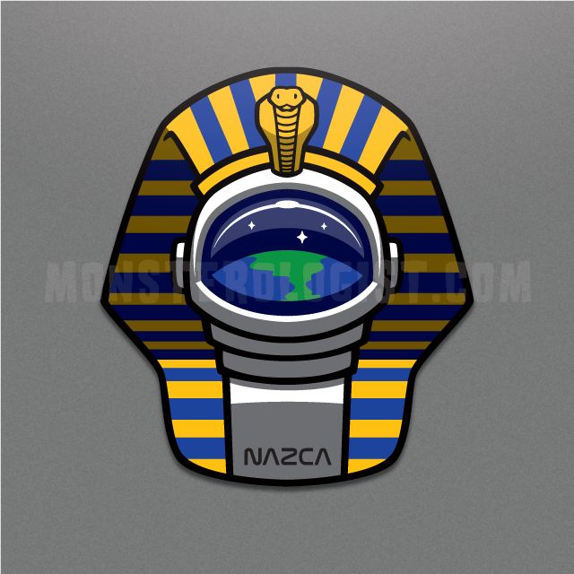 Pharaoh Astronaut ancient aliens sticker