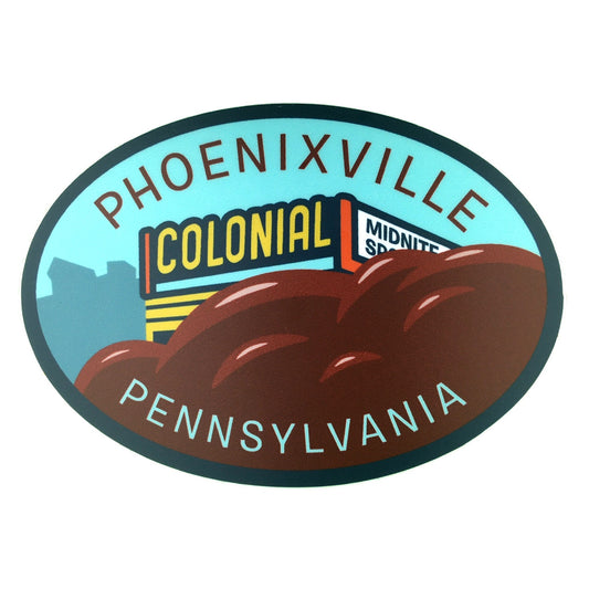 Phoenixville Pennsylvania The Blob Colonial Theater travel sticker