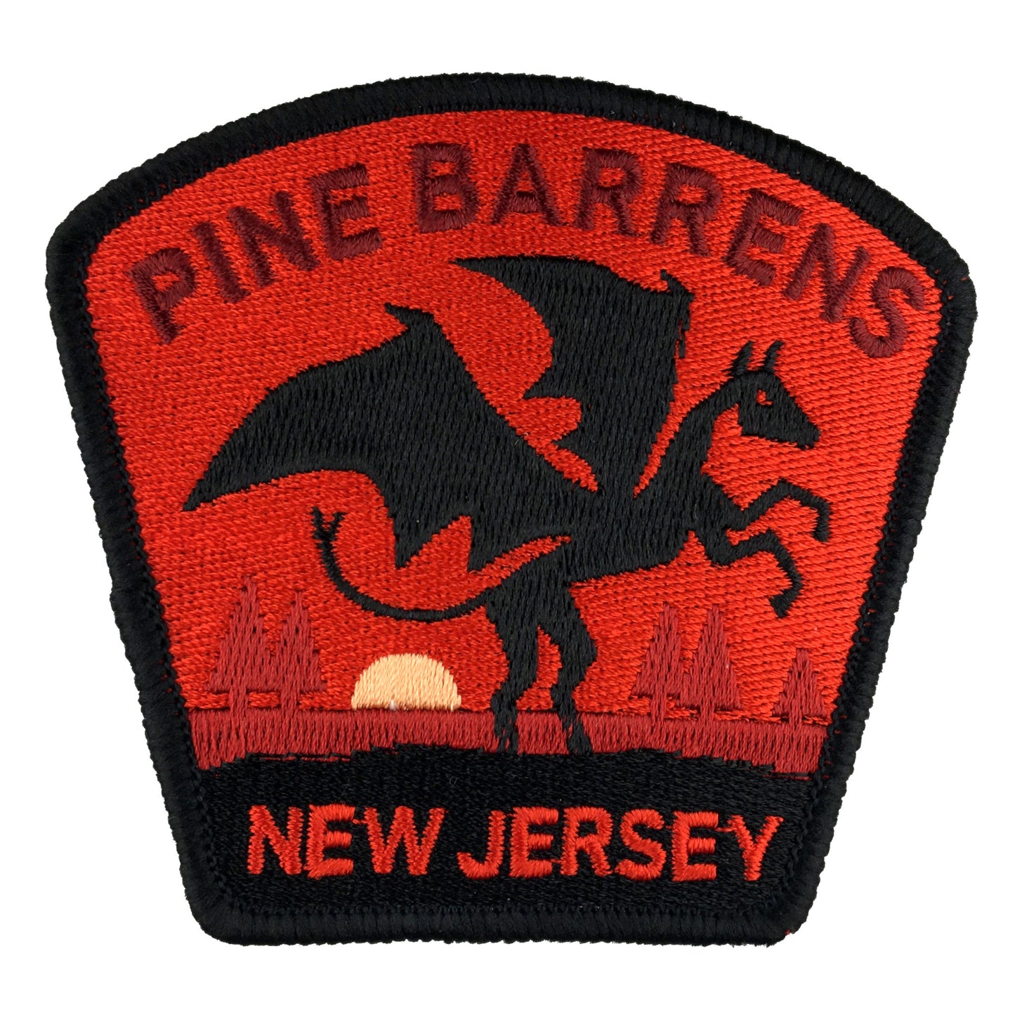 Pine Barrens New Jersey Devil travel patch by Monsterologist.