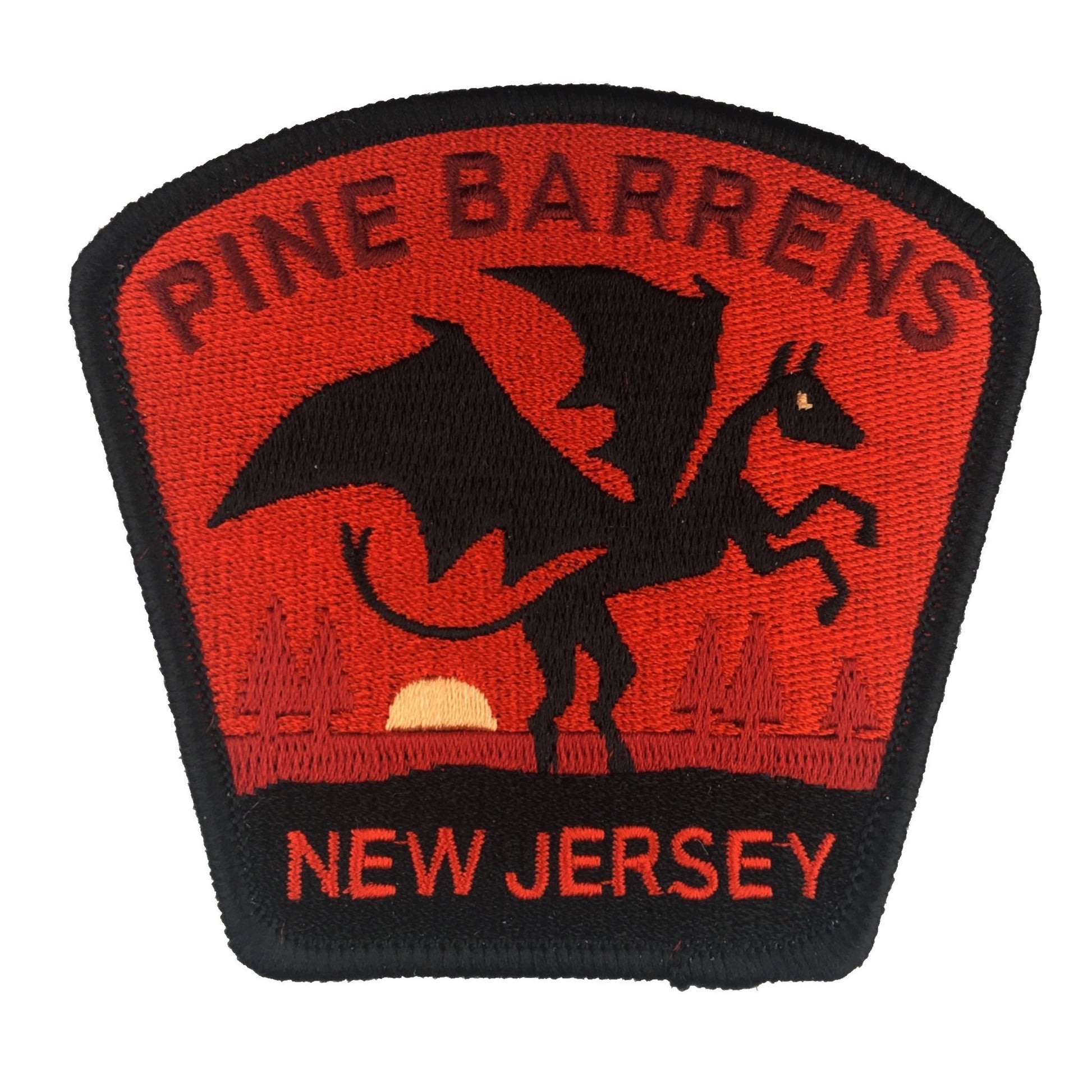 Pine Barrens New Jersey Devil travel patch by Monsterologist.