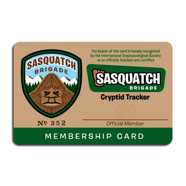 Sasquatch Brigade membership card