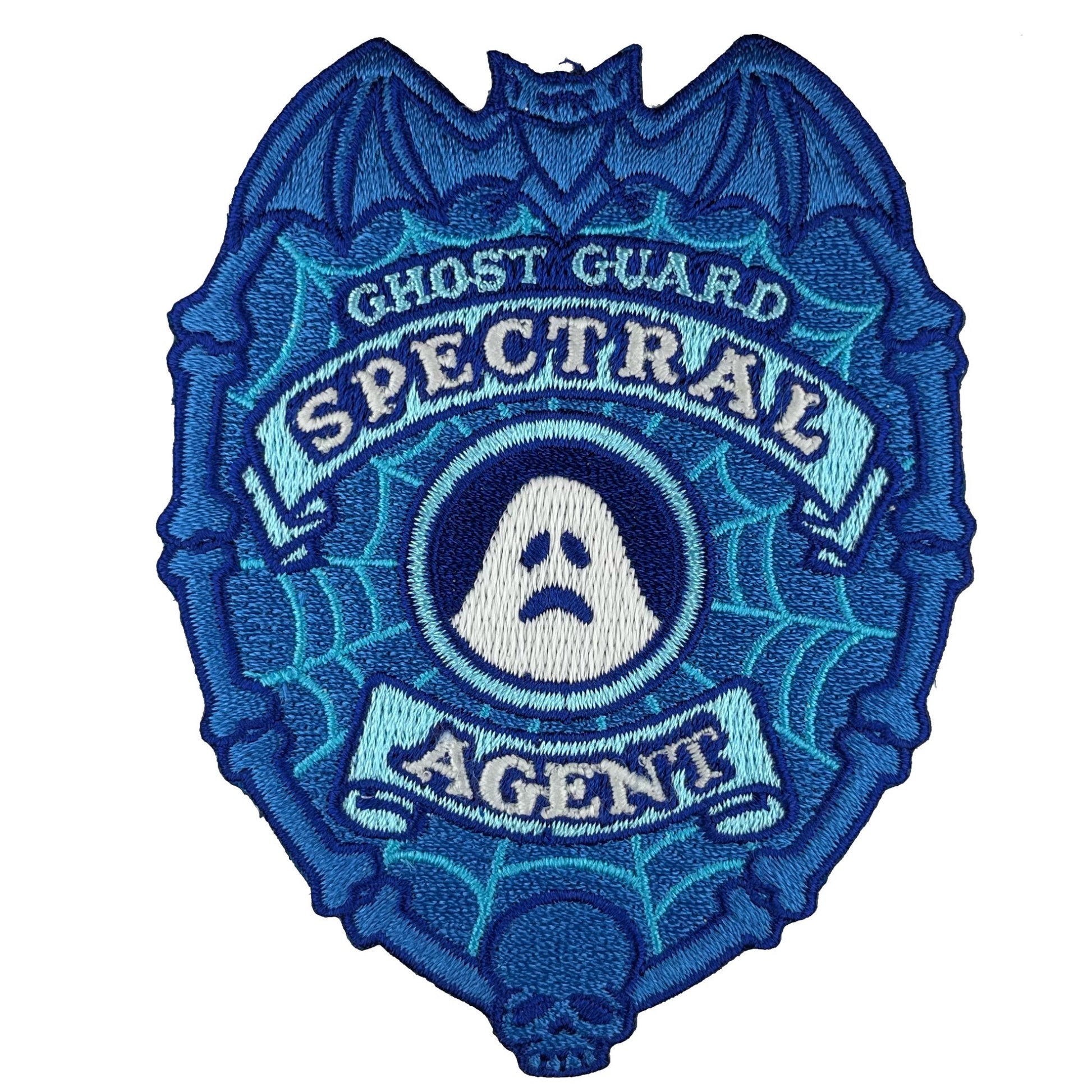 Ghost Guard Patch Spectral Agent Bat Skull glow-in-the-dark