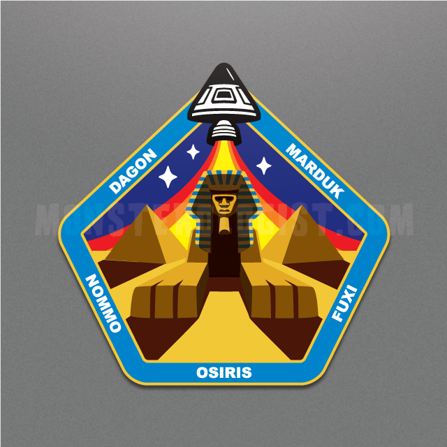 Sphinx Central ancient astronaut insignia sticker by Monsterologist