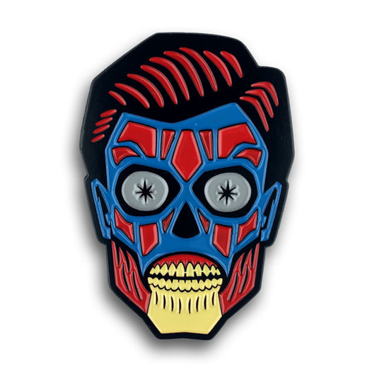 They Live Alien Head enamel pin by Monsterologist