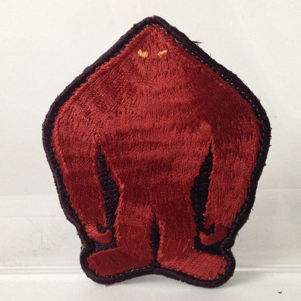 Yowie silhouette embroidered patch