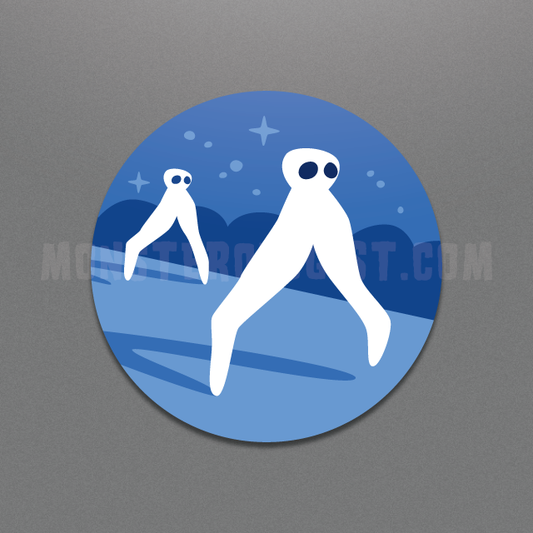 Fresno Nightcrawlers circle sticker by Monsterologist