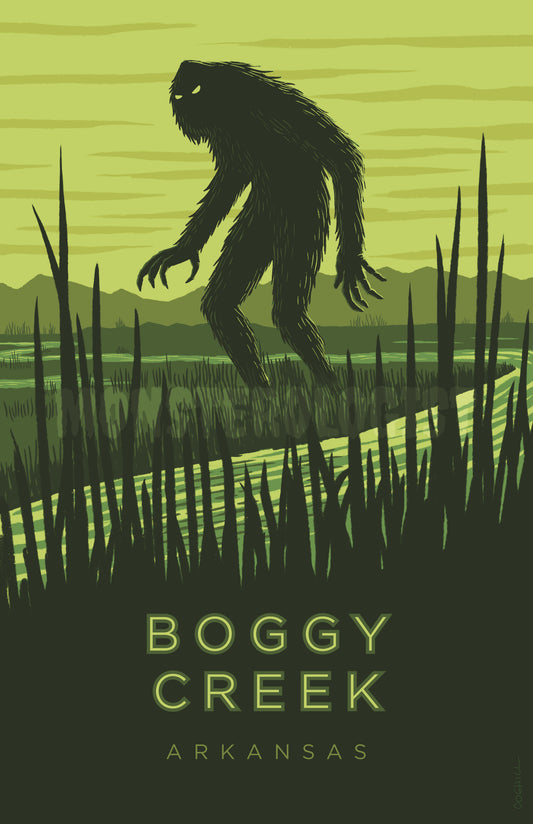 Boggy Creek, Arkansas travel poster 11x17