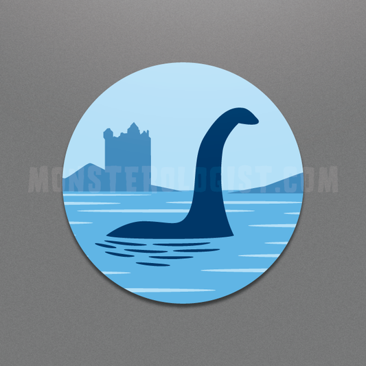 loch Ness Monster circle sticker by Monsterologist
