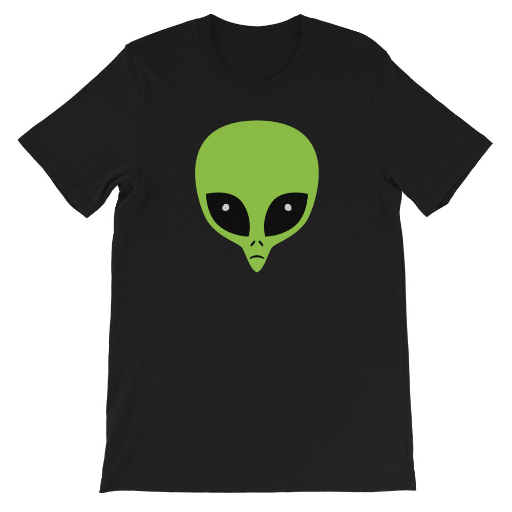 Little Green Man Alien Head T-Shirt