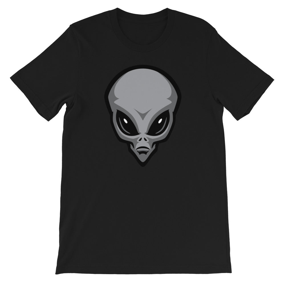 Gray Alien Head T-Shirt