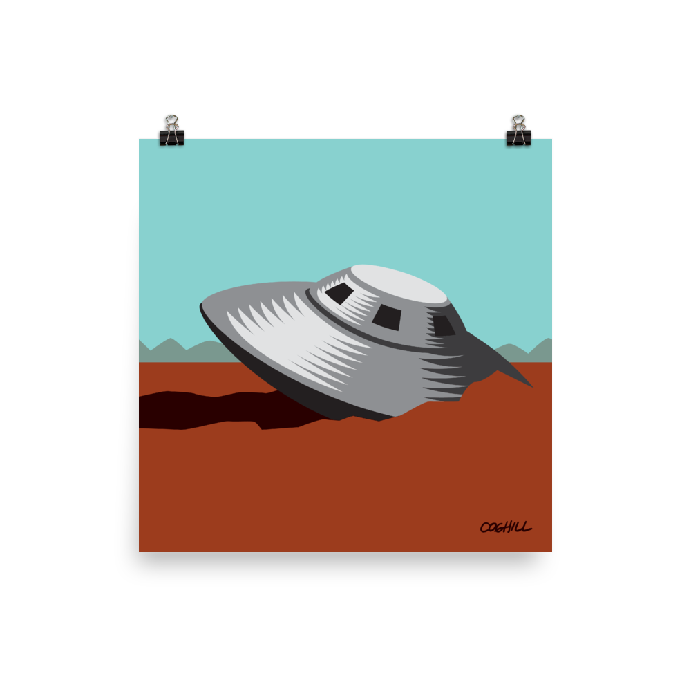 Roswell UFO Crash print