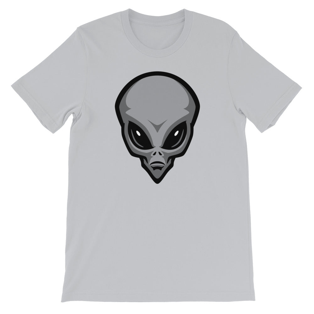 Gray Alien Head T-Shirt