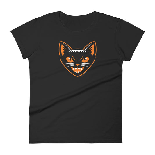 Black Cat Women's Short-Sleeve T-Shirt