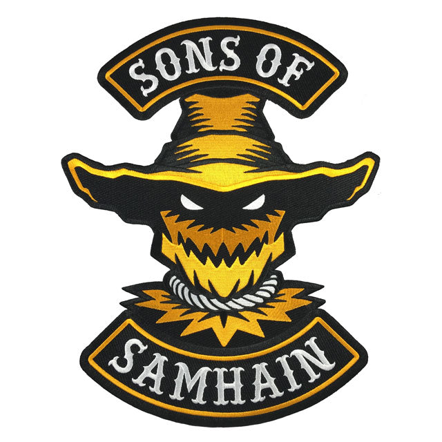 Sons Of Samhain scarecrow Halloween biker back patch