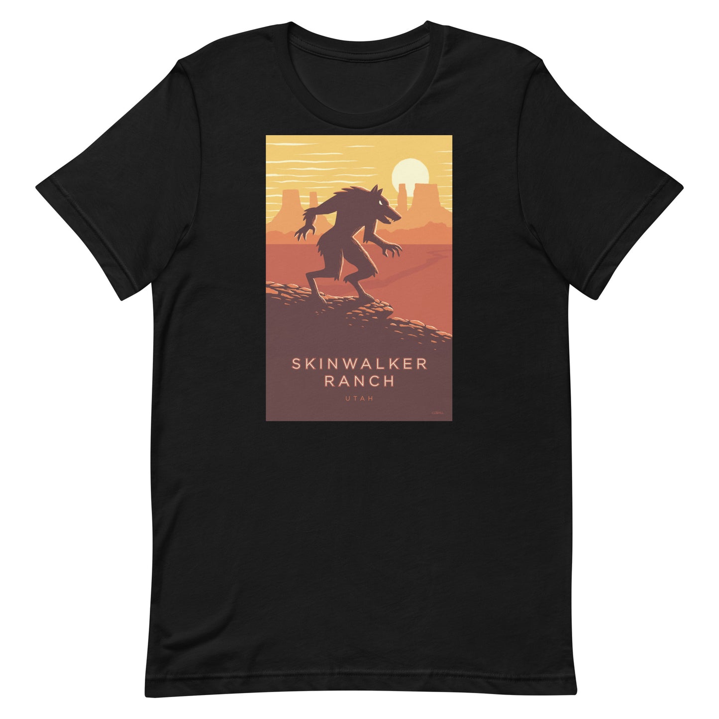 Skinwalker Ranch, Utah travel poster t-shirt – Monsterologist