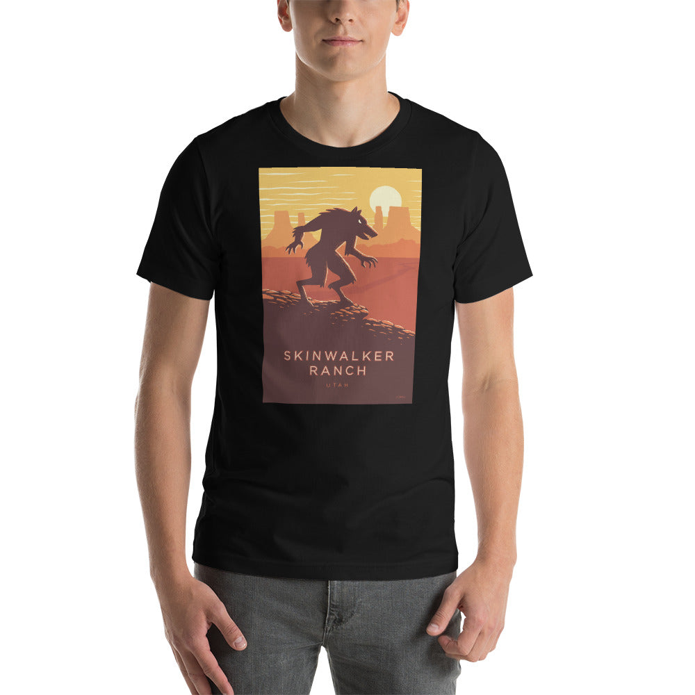 Skinwalker Ranch, Utah travel poster t-shirt