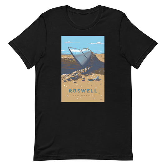 Roswell, New Mexico travel poster t-shirt